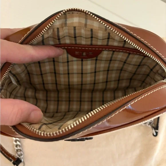 Tory Burch McGraw Canvas Color Block Camera Bag